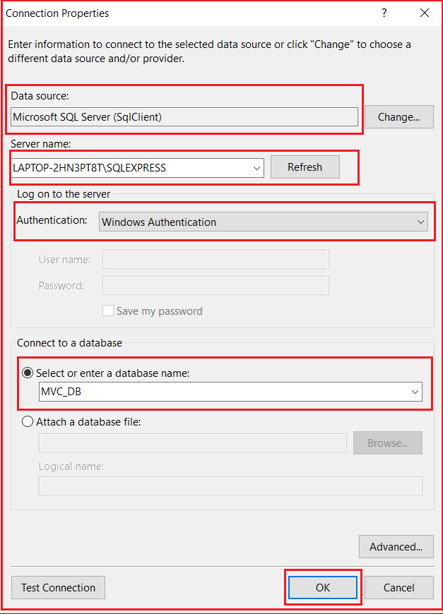 Creating Database Connection in Entity Framework Database First Approach