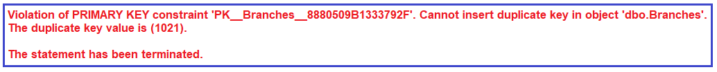 Primary Key in SQL Server