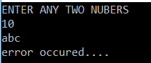 Exception handling csharp Exception handling csharp