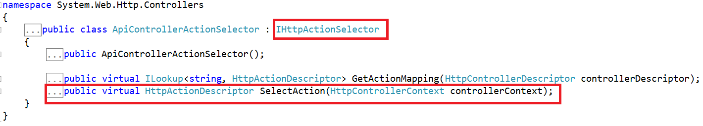 Routing and Action Selection in Web API