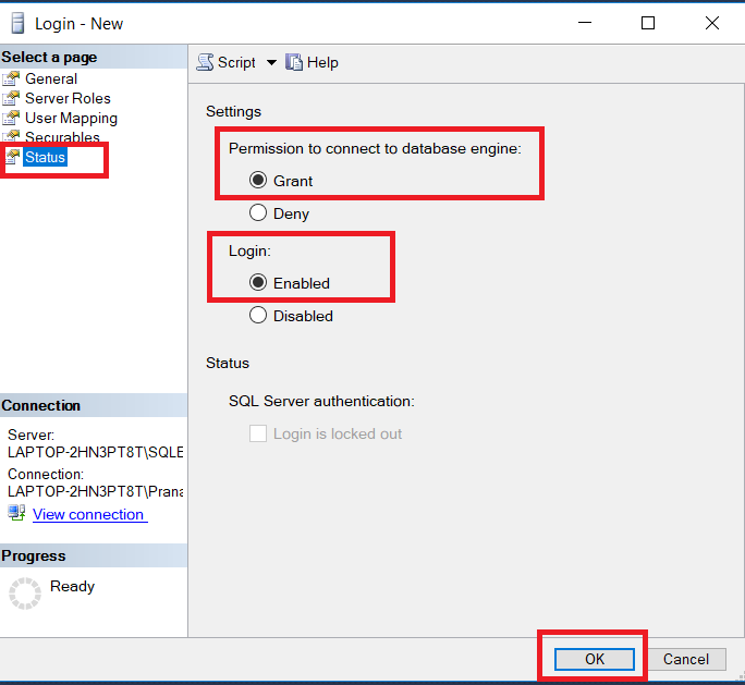 Creating and Managing Users in SQL Server