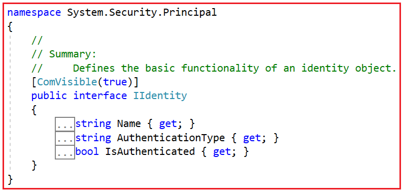 IIdentity Interface in ASP.NET Web API