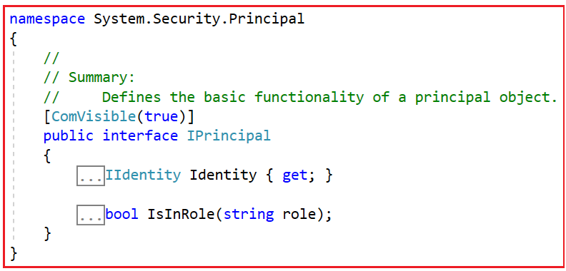 IPrincipal Interface in ASP.NET Web API