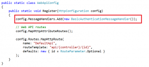 Basic Authentication Using Message Handler in Web API