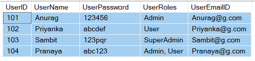 Token Based Authentication in WEB API