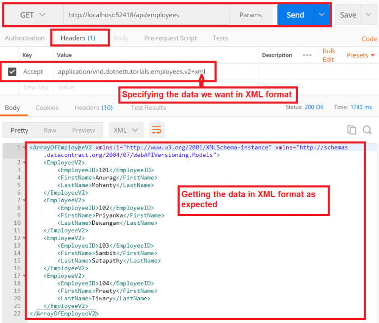 Web API Versioning Using Custom Media Types - Dot Net Tutorials