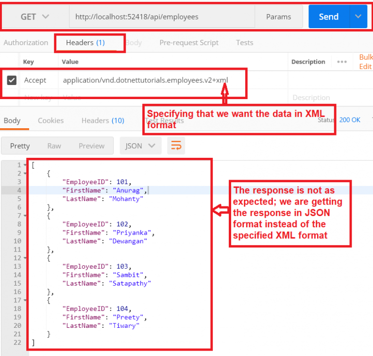 Web API Versioning Using Custom Media Types - Dot Net Tutorials