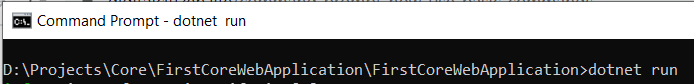 dotnet run command dotnet run command