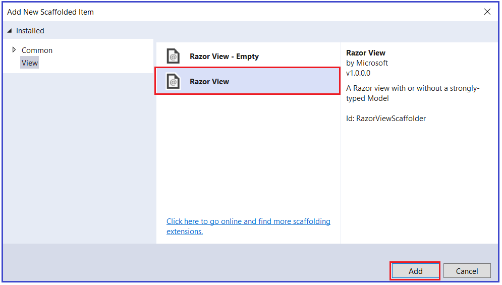 Creating Views in ASP.NET Core MVC Application