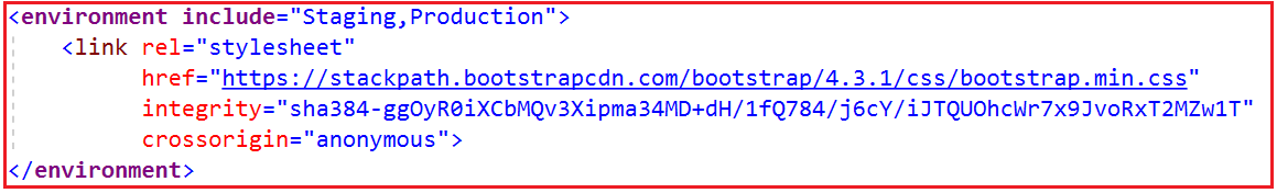 ASP.NET Core Environment Tag Helper Staging and Production ASP.NET Core Environment Tag Helper Staging and Production
