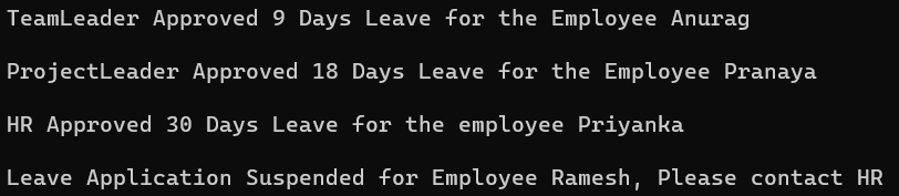 Real-Time Examples of Chain of Responsibility Design Patterns in C#