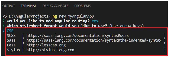 Adding CSS in Angular Project