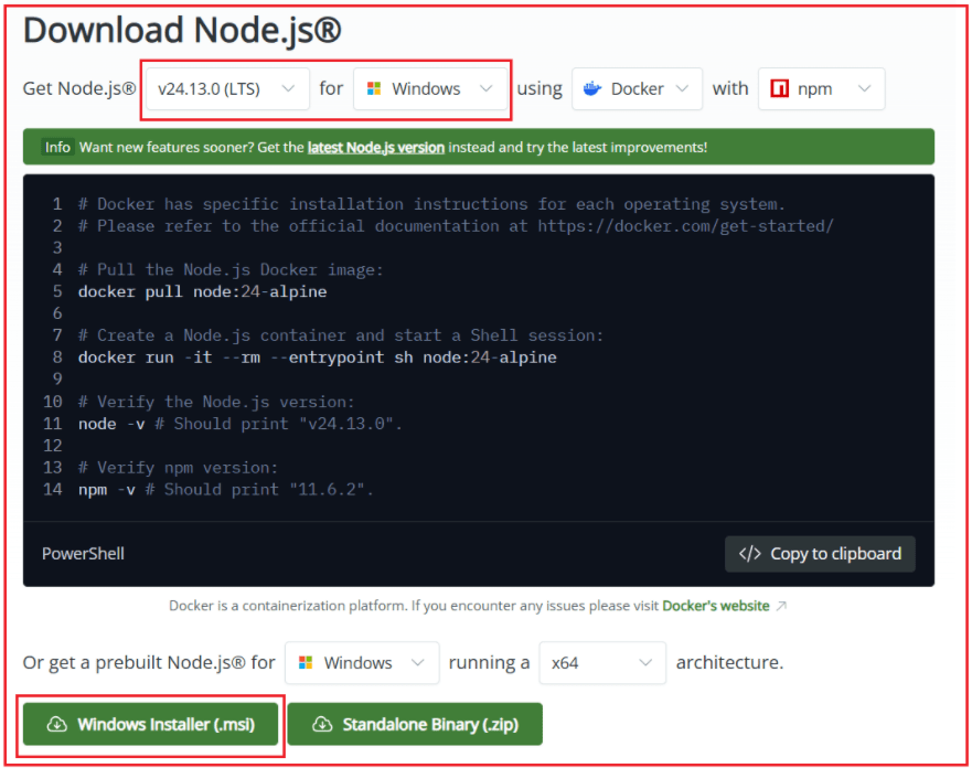 Downloading and Installing Node.js and npm on Windows 11 Downloading and Installing Node.js and npm on Windows 11