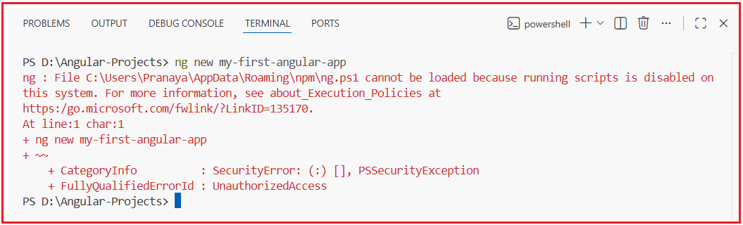 Creating Angular Project using Angular CLI - Dot Net Tutorials
