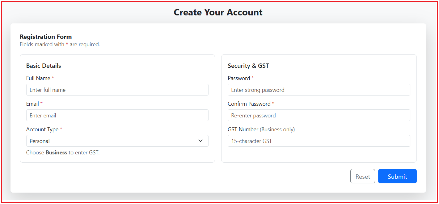 Implementing Angular Reactive Forms Implementing Angular Reactive Forms