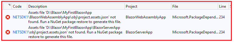 Creating Blazor App in Visual Studio