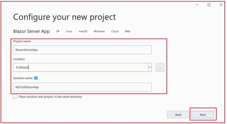 Creating Blazor App in Visual Studio - Dot Net Tutorials