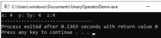 Decrement Operators in C Language Decrement Operators in C Language