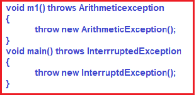 Examples to understand java throws keyword