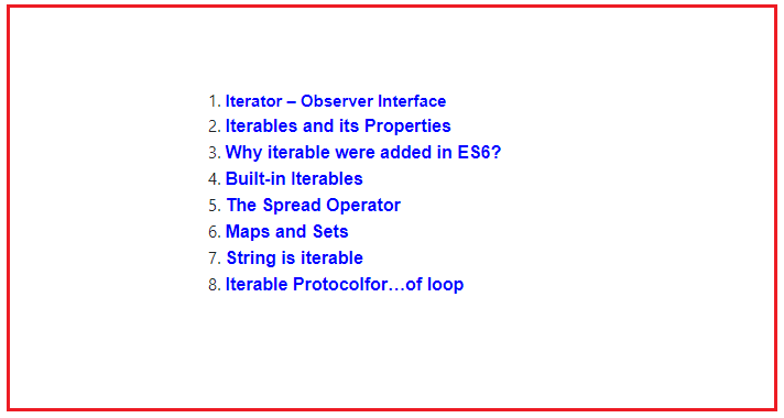 Javascript Iterators And Iterables With Examples Dot Net Tutorials