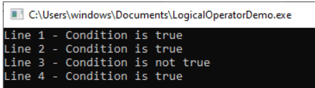 Logical Operators in C Language