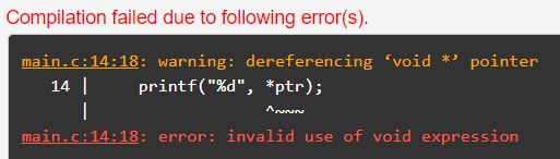 Points to Remember while working with Void Pointers in C Language Points to Remember while working with Void Pointers in C Language