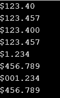 Setting Minimum, Maximum, Fraction and Integer digits
