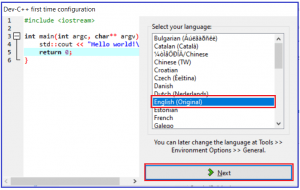Setup Dev C++ and Settings in Detail - Dot Net Tutorials