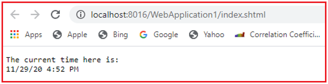 Example of Server Side Include (SSI) in Servlet