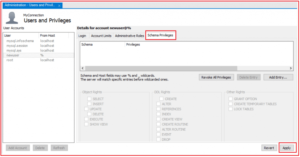 Create new user using MySQL Workbench - Dot Net Tutorials
