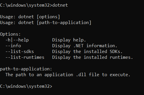 Environment Setup required for developing ASP.NET Core Web API Applications