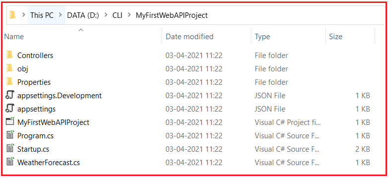 How to Create ASP.NET Core Web API project using .NET Core CLI