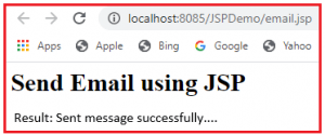 Sending Email in JSP Application - Dot Net Tutorials
