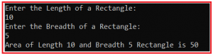 Area of Rectangle Program in C# - Dot Net Tutorials