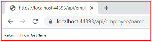 Returning String from ASP.NET Core Web API Controller Action Method