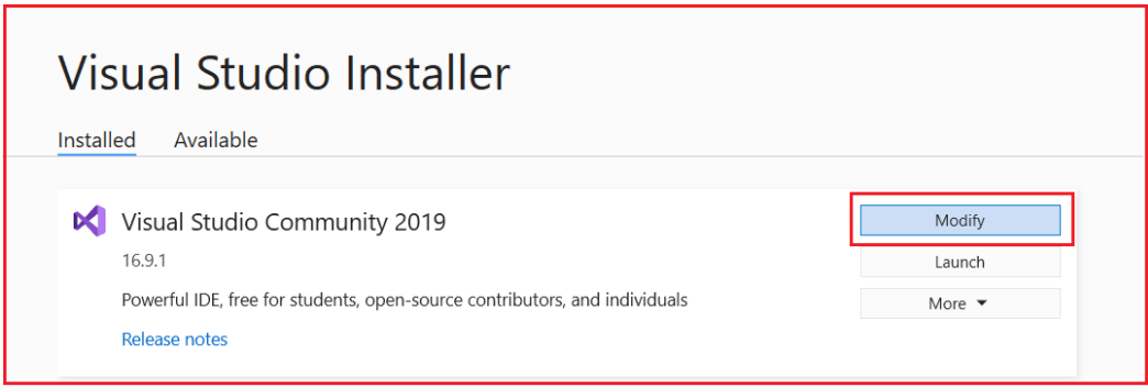 Download Visual Studio 2019