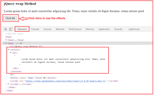 jQuery Wrap and UnWrap Elements - Dot Net Tutorials