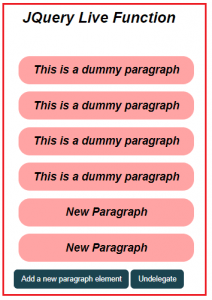 Event Delegation using jQuery Live Function - Dot Net Tutorials