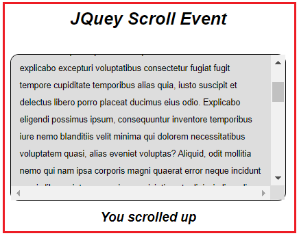 Scroll Event in jQuery