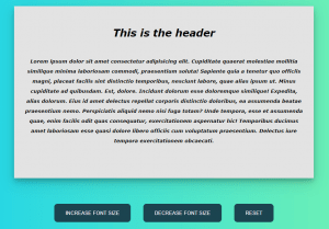 Increase and Decrease Font Size using jQuery - Dot Net Tutorials