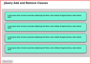 jQuery Add Remove and Toggle class - Dot Net Tutorials