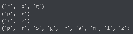 Accessing tuple elements using slicing in Python