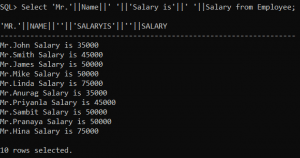 Data Query Language Command in Oracle - Dot Net Tutorials