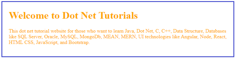 Text Color in HTML