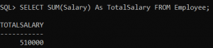 SUM Function in Oracle with Examples - Dot Net Tutorials