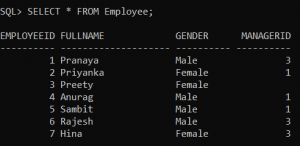 Self Join in Oracle with Examples - Dot Net Tutorials