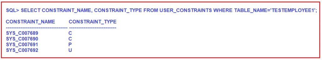 How to Create user defined Constraint name in Oracle - Dot Net Tutorials