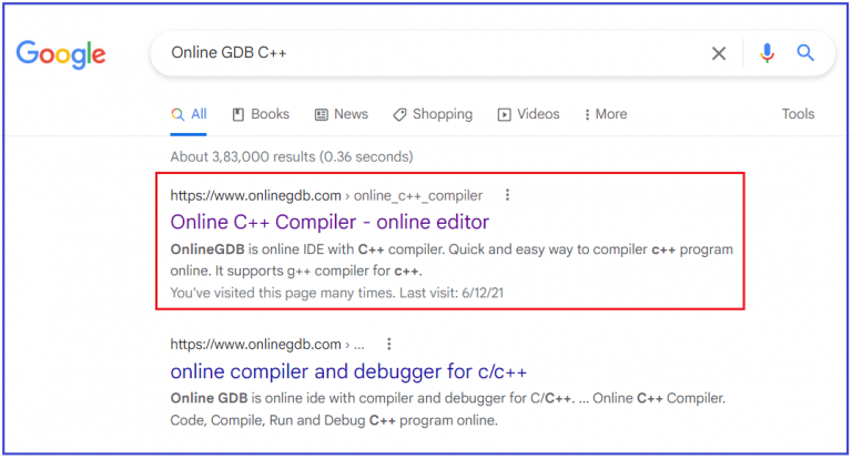 Practice C++ Program Online - Dot Net Tutorials