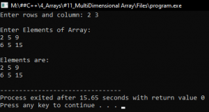 Multidimensional Array in C++ with Examples - Dot Net Tutorials