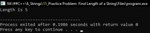 How to Find Length of a String in C++ - Dot Net Tutorials